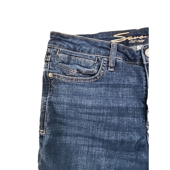 Seven7 Jeans Women's size 12 Bombshell High Rise Skinny Denim Mid Rise Stretch - Picture 3 of 10